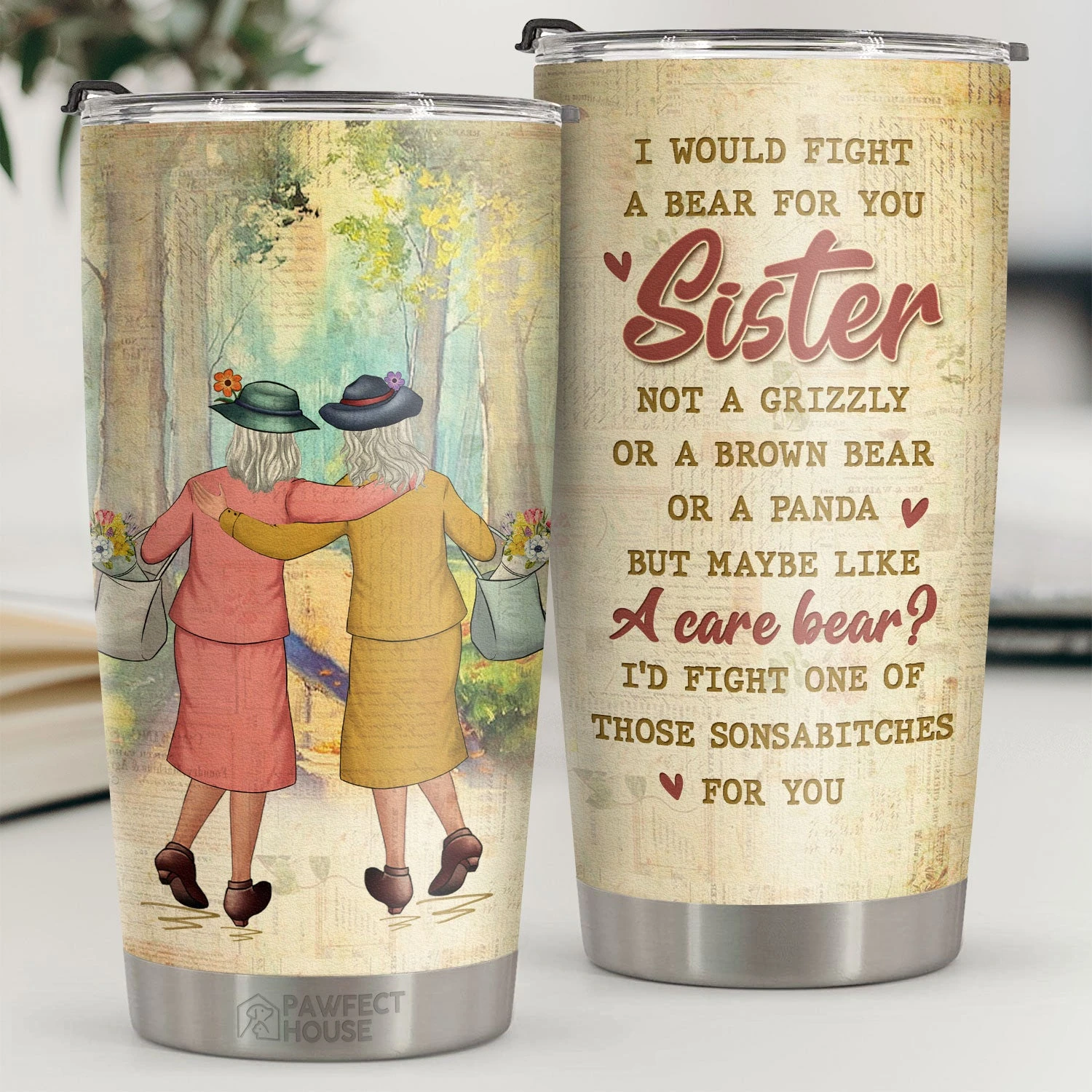 Brown Bear Panda I’d Fight One Of Those Sonsabitches For You - Tumbler - To My Bestie, Gift For Bestie, Best Friend, Sister, Birthday Gift For Bestie And Friend 1 Brown Bear Panda I’d Fight One Of Those Sonsabitches For You - Tumbler - To My Bestie, Gift For Bestie, Best Friend, Sister, Birthday Gift For Bestie And Friend