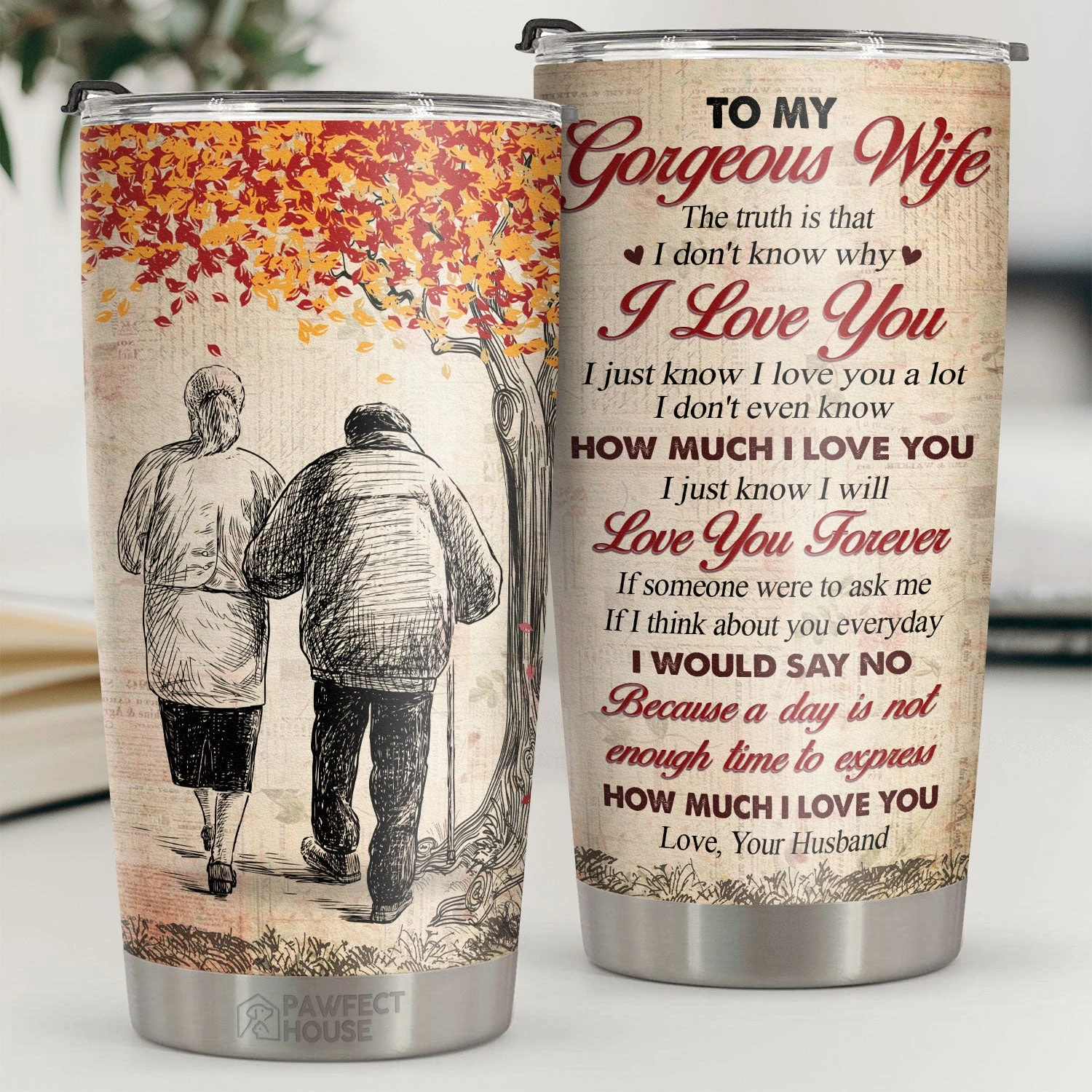 I Don't Know Why I Love You I Just Know I Love You A Lot - Tumbler - To My Wife, Gift For Wife, Anniversary, Engagement, Wedding, Marriage Gift 1 I Don't Know Why I Love You I Just Know I Love You A Lot - Tumbler - To My Wife, Gift For Wife, Anniversary, Engagement, Wedding, Marriage Gift