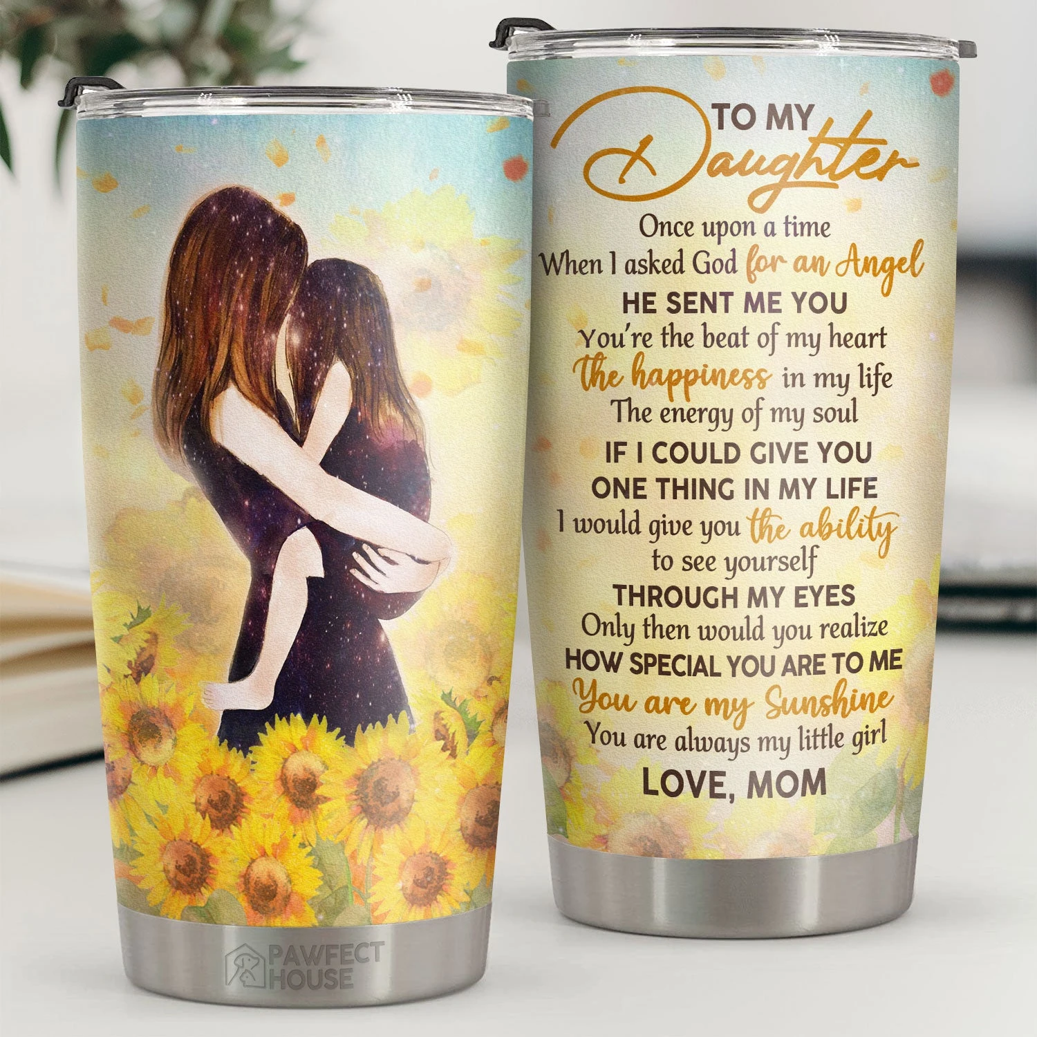 When I Asked God For An Angel, He Sent Me You - Tumbler - To My Daughter, Gift For Daughter, Daughter Gift From Mom, Birthday Gift For Daughter 1 When I Asked God For An Angel, He Sent Me You - Tumbler - To My Daughter, Gift For Daughter, Daughter Gift From Mom, Birthday Gift For Daughter