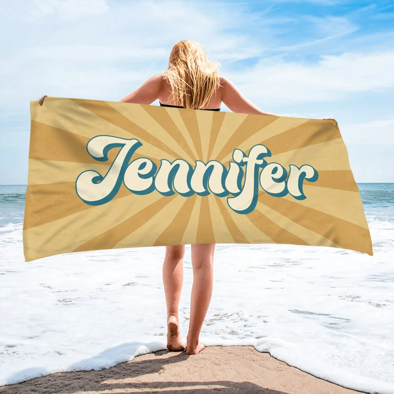 Enjoy The Waves - Family Personalized Custom Beach Towel - Summer Vacation Gift, Gift For Family Members 1 Enjoy The Waves - Family Personalized Custom Beach Towel - Summer Vacation Gift, Gift For Family Members