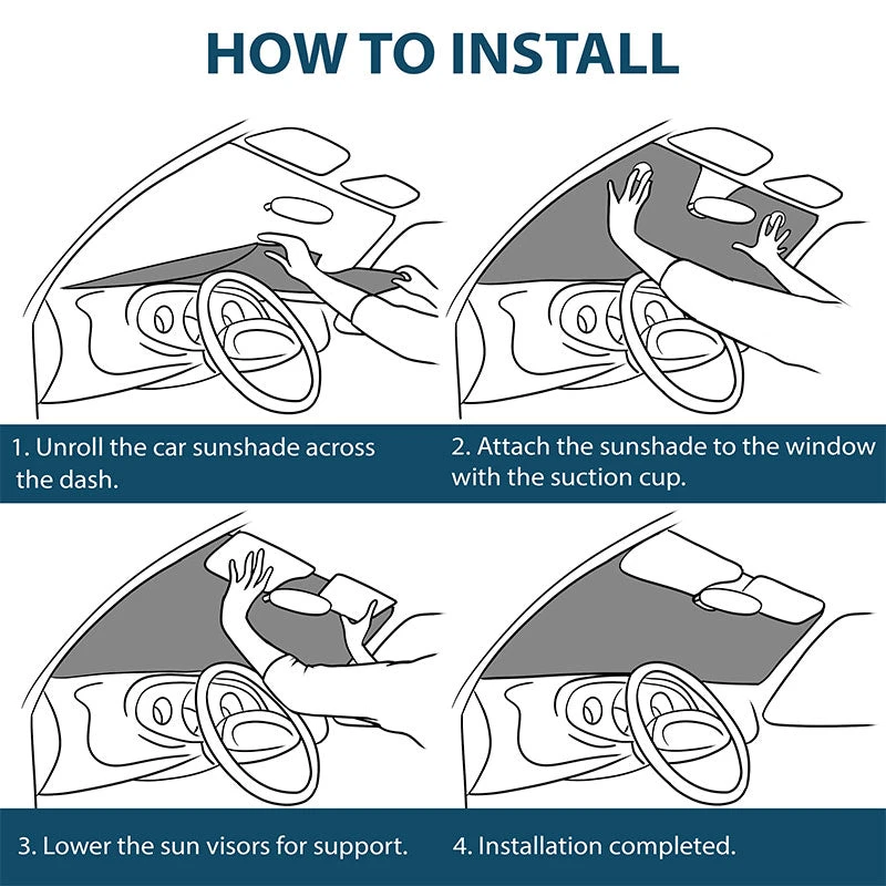 Sweet Home - Personalized Auto Sunshade - Gift For Couples, Husband Wife 7 Sweet Home - Personalized Auto Sunshade - Gift For Couples, Husband Wife - Image 7