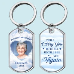 Custom Photo You Have A Piece Of My Heart - Memorial Personalized Custom Keychain - Sympathy Gift For Family Members