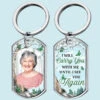 Custom Photo My Hero My Heart - Memorial Personalized Custom Keychain - Sympathy Gift For Family Members