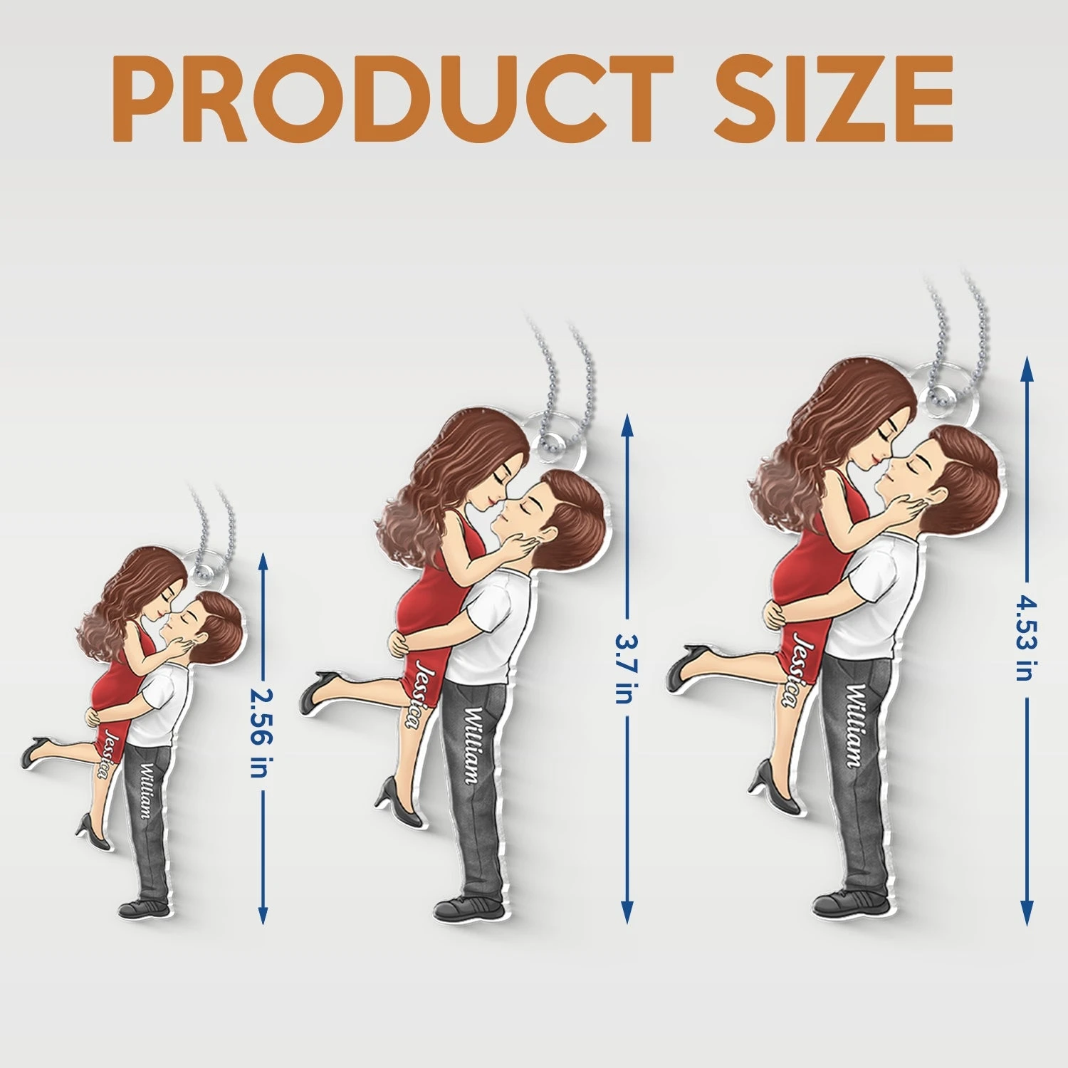 I Found My Missing Piece - Couple Personalized Custom Car Ornament - Acrylic Custom Shaped - Gift For Husband Wife, Anniversary 3 I Found My Missing Piece - Couple Personalized Custom Car Ornament - Acrylic Custom Shaped - Gift For Husband Wife, Anniversary - Image 3