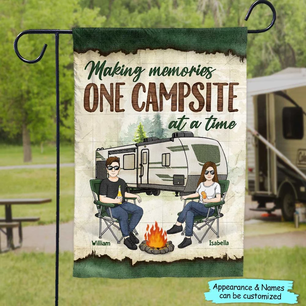 We Don't Go To Meetings, We Go Camping - Camping Personalized Custom Flag - Gift For Best Friends, BFF, Sisters, Camping Lovers 2 We Don't Go To Meetings, We Go Camping - Camping Personalized Custom Flag - Gift For Best Friends, BFF, Sisters, Camping Lovers - Image 2