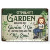 Came To Garden & Whispered To The Plants - Garden Personalized Custom Home Decor Metal Sign - House Warming Gift For Gardening Lovers