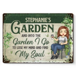 Came To Garden & Whispered To The Plants - Garden Personalized Custom Home Decor Metal Sign - House Warming Gift For Gardening Lovers
