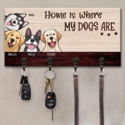 Home Is Where The Paws Are - Dog & Cat Personalized Custom Key Hanger, Key Holder - Gift For Pet Lovers, Pet Owners -Pawfect House Store 3. THUMB 2 1db36cd0 f2e6 4a3d b509 483bbe9eaa44