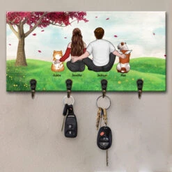 You & Me And Fur Babies - Dog & Cat Personalized Custom Key Hanger, Key Holder - Gift For Pet Owners, Pet Lovers -Pawfect House Store 3. THUMB 2 3ad71b57 66cb 4008 9d43 dc3731108a7c