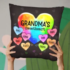 Grandma's So Into Her Sweethearts - Family Personalized Custom Pillow - Birthday Gift For Grandma -Pawfect House Store 3. THUMB 3 4a98b745 f08b 4278 aa04 f2ac34e46ec3