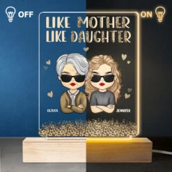 Wow, Like Mother Like Daughters - Family Personalized Custom Rectangle Shaped 3D LED Light - Mother's Day, Birthday Gift For Mom -Pawfect House Store 3. THUMB 3 98c4803b 2c6c 4f7c abe8 83f841b33d3b
