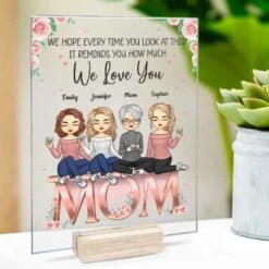 The Love Between Us Knows No Distance - Family Personalized Custom Acrylic Plaque - Mother's Day, Birthday Gift For Mom -Pawfect House Store 3. THUMB 3 d970af08 f5a5 4267 8470 9873df554641