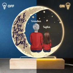 I Love You More Than Anything - Family Personalized Custom Round Shaped 3D LED Light - Mother's Day, Birthday Gift For Grandma -Pawfect House Store 3. THUMB 3 e8111063 142c 4ecf ad29 fe6e9eefc12b