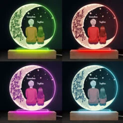 I Love You More Than Anything - Family Personalized Custom Round Shaped 3D LED Light - Mother's Day, Birthday Gift For Grandma -Pawfect House Store 3. THUMB 4 61ff4151 a659 4de6 8b99 63eb42541a7e