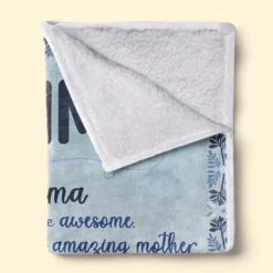 You Are Awesome Mommy - Family Personalized Custom Baby Blanket - Baby Shower Gift, Gift For First Mom -Pawfect House Store 3. THUMB 4 c263fead a1be 4da0 9505 77922eacba86