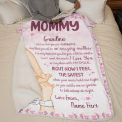 You Are Awesome Mommy - Family Personalized Custom Baby Blanket - Baby Shower Gift, Gift For First Mom -Pawfect House Store 3. THUMB 5 09384ffa 5a39 4a48 81ed 391b1c0f022e