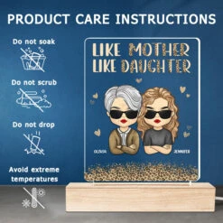 Wow, Like Mother Like Daughters - Family Personalized Custom Rectangle Shaped 3D LED Light - Mother's Day, Birthday Gift For Mom -Pawfect House Store 3. THUMB 5 c580b601 0a6b 4fb5 ae40 a6c529375c58