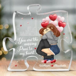 You Are My Missing Piece - Couple Personalized Custom Puzzle Shaped Acrylic Plaque - Gift For Husband Wife, Anniversary -Pawfect House Store 3. Thumbnail3 d6bb7164 bc3f 4490 bdff 143ac145385c