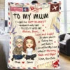 You Will Feel My Love Within It - Family Personalized Custom Blanket - Mother's Day, Birthday Gift For Mom From Daughter