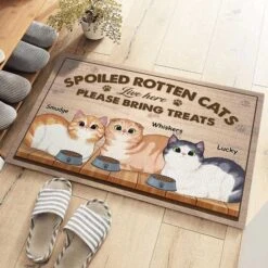 Beware, Spoiled Rotten Cats Live Here - Cat Personalized Custom Decorative Mat - Gift For Pet Owners, Pet Lovers -Pawfect House Store 3.1.3 Thumb 3 12325416 6307 4fe6 bde6 f9baec5e950a