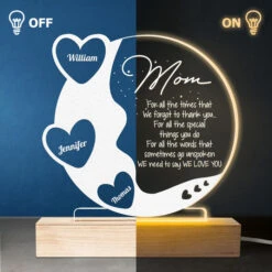 Mom, We Love You - Family Personalized Custom Round Shaped 3D LED Light - Mother's Day, Birthday Gift For Mom -Pawfect House Store 3.1.3 Thumb 3 78bf8918 344d 439c ad5a 07ec94570ae3