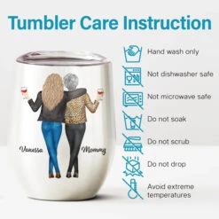 Like Mother Like Daughter Oh Crap - Family Personalized Custom Wine Tumbler - Mother's Day, Birthday Gift For Mother From Daughter -Pawfect House Store 3.1.3 Thumb 3 b133600e 9673 4329 992d 1b41c62c696f