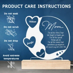 Mom, We Love You - Family Personalized Custom Round Shaped 3D LED Light - Mother's Day, Birthday Gift For Mom -Pawfect House Store 3.1.5 Thumb 5 edc0cbcb 0a78 4013 96d4 236db4752e25