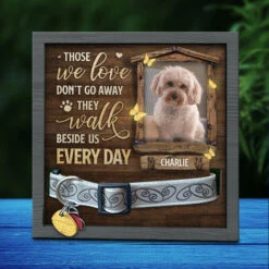 9x9in Pet Memorial Gifts, Dog Memorial Gifts For Loss Of Dog - Memorial Personalized Custom Pet Loss Sign, Dog Memorial Picture Frame - Upload Image Gift For Pet Lovers - Pet Loss Gifts