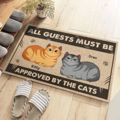 The Cats Are In Charge - Cat Personalized Custom Decorative Mat - Gift For Pet Owners, Pet Lovers -Pawfect House Store 3.THUMB 3 09933cc3 4111 4b38 87c9 8d1a6e39988b