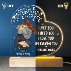 I Love You & Forever Yours - Couple Personalized Custom Heart Shaped 3D LED Light - Gift For Husband Wife, Anniversary -Pawfect House Store 3.THUMB 3 4bee1c6e fba8 4446 a89a ae75ab4ef1d2