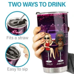 Here's To Another Year Of Bonding Over Alcohol - Bestie Personalized Custom Tumbler - Gift For Best Friends, BFF, Sisters -Pawfect House Store 3.THUMB 3 5724a156 3744 4f32 823c 26e12e0162b6