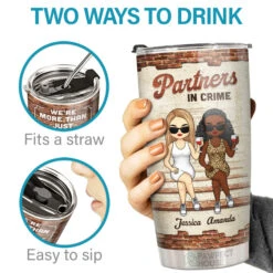 Like A Really Small Gang Partners In Crime - Bestie Personalized Custom Tumbler - Gift For Best Friends, BFF, Sisters -Pawfect House Store 3.THUMB 3 8a2affeb 0ef9 426e b7fc 84fd06fcac82