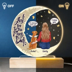 I Love You To The Moon & Back - Memorial Personalized Custom Round Shaped 3D LED Light - Sympathy Gift, Gift For Pet Owners, Pet Lovers -Pawfect House Store 3.THUMB 3 cbcab4ec 6a09 41b8 9cdf 575fcaae2882