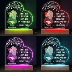 I Love You & Forever Yours - Couple Personalized Custom Heart Shaped 3D LED Light - Gift For Husband Wife, Anniversary -Pawfect House Store 3.THUMB 4 62016e09 d085 4e0f bfe0 7254f51a07db