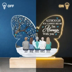 You Can't See Me, But I'm Always With You - Memorial Personalized Custom Round Shaped 3D LED Light - Mother's Day, Sympathy Gift, Gift For Family Members -Pawfect House Store 3.Thumb3 6ac8c64d 1f1a 48db ae74 e6282f0d3756