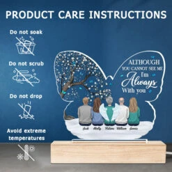 You Can't See Me, But I'm Always With You - Memorial Personalized Custom Round Shaped 3D LED Light - Mother's Day, Sympathy Gift, Gift For Family Members -Pawfect House Store 3.Thumb5 2c06e32d 05ef 4ad8 a3a8 527940a24b8b