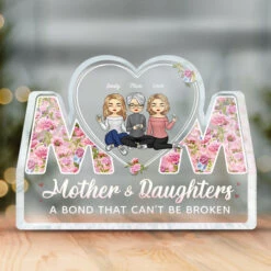 Everything We Are Is Because Of You Mom - Family Personalized Custom Shaped Acrylic Plaque - Mother's Day, Birthday Gift For Mom