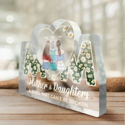 Our Bond Can't Be Broken - Family Personalized Custom Shaped Acrylic Plaque - Mother's Day, Birthday Gift For Mom From Daughter -Pawfect House Store 3.thumb3 8964551f c24a 4e27 b768 70d9ef7470d6