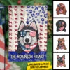 The American Family - 4th Of July Decoration - Personalized Dog Flag