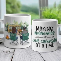 Making Memories One Campsite At A Time - Gift For Camping Couples, Personalized Mug -Pawfect House Store 6. THUMB 15OZ