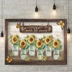 Grandma's Garden - Personalized Horizontal Canvas