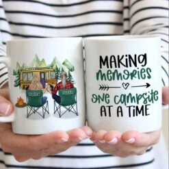 Making Memories One Campsite At A Time - Gift For Camping Couples, Personalized Mug