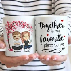 Together Is Our Favorite Place To Be - Gift For Couples, Personalized Mug