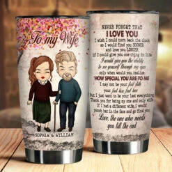 To My Wife Never Forget That I Love You - Gift For Couples, Personalized Tumbler