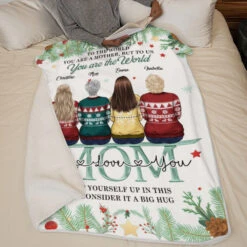 Mother & Daughters From The Start, Best Friends Forever From The Heart - Family Personalized Custom Blanket - Christmas Gift For Mother From Daughter -Pawfect House Store 6. THUMB 2 3