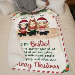 Here's Another Year Of Us Bonding Together - Bestie Personalized Custom Blanket - Christmas Gift For Best Friends, BFF, Sisters -Pawfect House Store 6. THUMB 2 3 82841af6 1464 47b8 a1a5 d83181ec9569