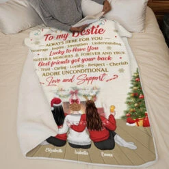 To My Bestie, Always Here For You - Bestie Personalized Custom Blanket - Christmas Gift For Best Friends, BFF, Sisters -Pawfect House Store 6. THUMB 2 3 b342ef65 3848 4eb9 b589 4d5d050c1135