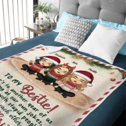 Here's Another Year Of Us Bonding Together - Bestie Personalized Custom Blanket - Christmas Gift For Best Friends, BFF, Sisters -Pawfect House Store 6. THUMB 3 167cee3e 91ba 484d b2a6 e376acca9cd1