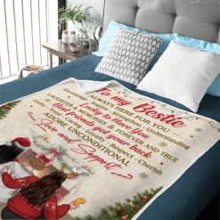 To My Bestie, Always Here For You - Bestie Personalized Custom Blanket - Christmas Gift For Best Friends, BFF, Sisters -Pawfect House Store 6. THUMB 3 22e13838 bcbd 436b 9a8d 12ef1cc4b08a