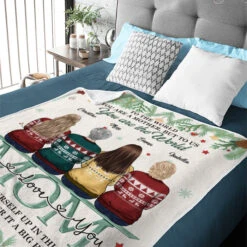 Mother & Daughters From The Start, Best Friends Forever From The Heart - Family Personalized Custom Blanket - Christmas Gift For Mother From Daughter -Pawfect House Store 6. THUMB 3 963e185d 65d2 4467 a296 756d8df3456c